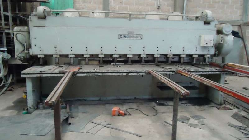 cizalla para corte de placa y lamina de acero